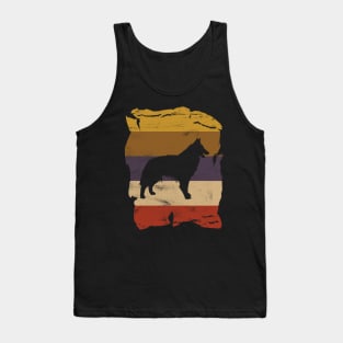 Belgian Tervuren Distressed Vintage Retro Silhouette Tank Top